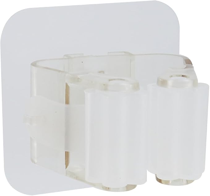 Sscon 5Pcs Self Adhesive Broom Holder Storage Rack for plastic | Stable base stands firmly on tables without tipping over easily