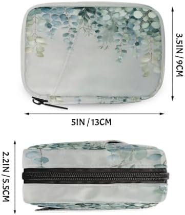 Travel Pill Organizer Watercolor Eucalyptus Leaf Small Pill Case