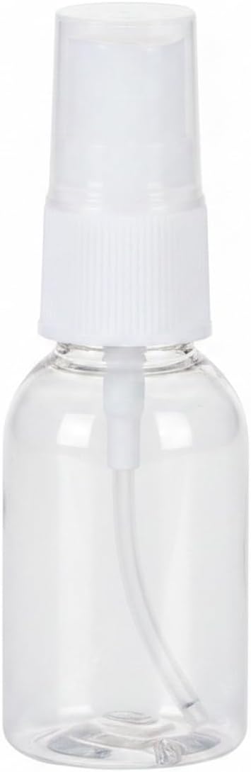 10-Pack Clear Mini Spray Bottles, 0.85 oz PET Plastic Travel Misters with Funnel for Toiletries and Household Use