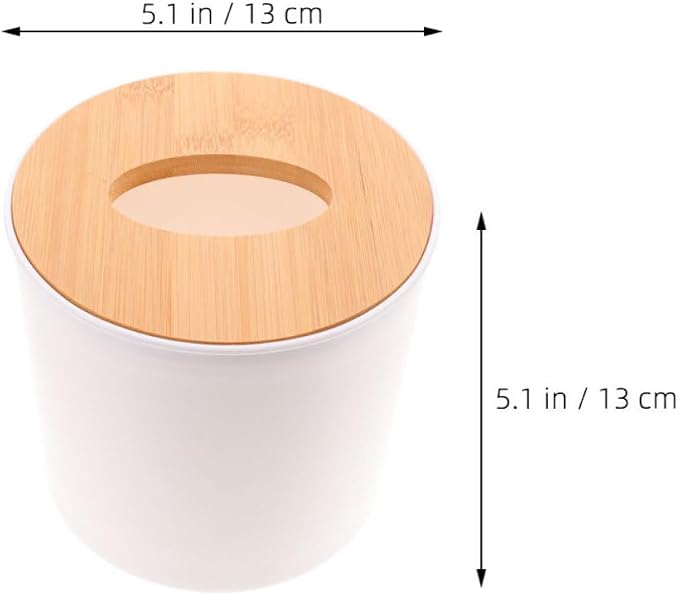 3pcs Tissue Holder Box with Lid, White Pet Organizer | Detachable Cover, Portable Storage Container, Vanity Dresser and Office Use
