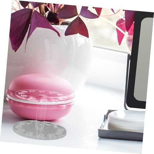 PET Nail Art Pen Holder Stand for Uv Gel Brushes | Work Desk Use, Portable Organizer, Keeps Tools Neat, Heart Shape Crystal Style