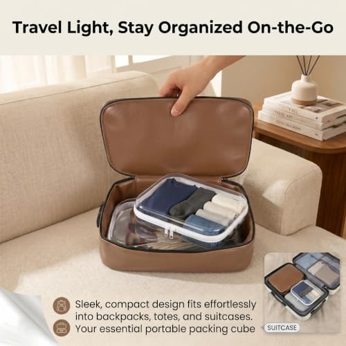 3 Pack Clear Hard Shell Zipper Case, Large Diaper Bag Organizer | Transparent, Double Zipper, Anti-Deformation, Electronics Cosmetics Toy Storage, Travel Makeup Toiletry Bag
