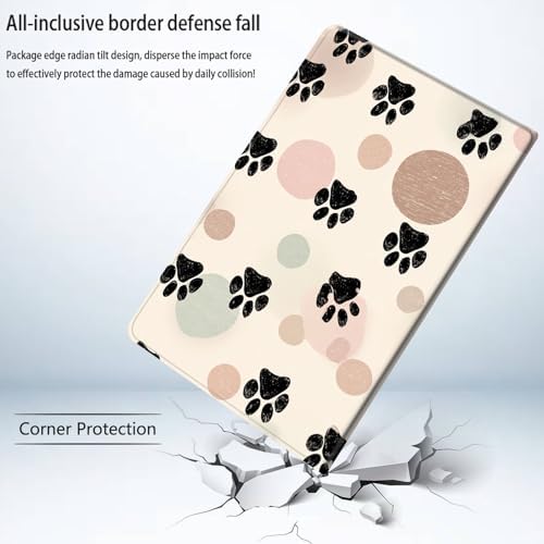Bxgolkgd Tablet Case for Samsung Galaxy Tab A 8.0 Inch 2017(SM-T380/T385),Shockproof Stand Cover with Heat Dissipation,Auto Wake/Sleep Function,Paw Print