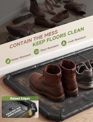 Shoe Mat, Large Boot Mat for Entryway Indoor- 40.5" × 17.7"