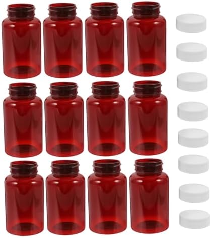 16Pcs Empty Pill Bottles with Caps Travel Friendly Medicine Storage Containers for Organizing Pills and Medications Ideal for Home the Go Use