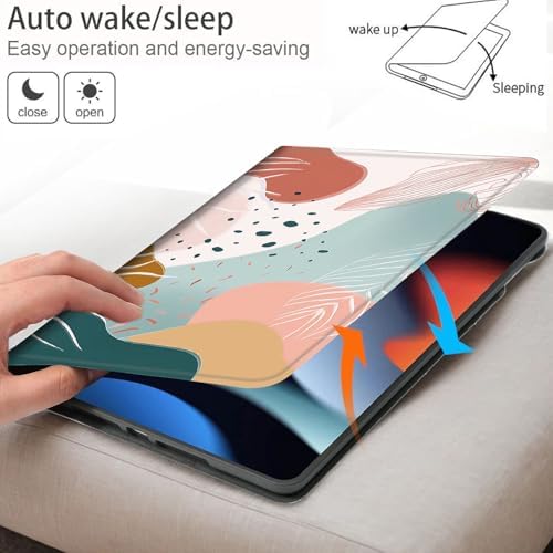 Bxgolkgd Tablet Case for Samsung Galaxy Tab A8 10.5 Inch 2022(SM-X200/X205/X207),Shockproof Stand Cover with Heat Dissipation,Auto Wake/Sleep Function,Abstract Art