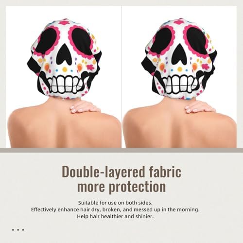 Adjustable Silk Satin Night Cap Women's Men's Sleep Cap