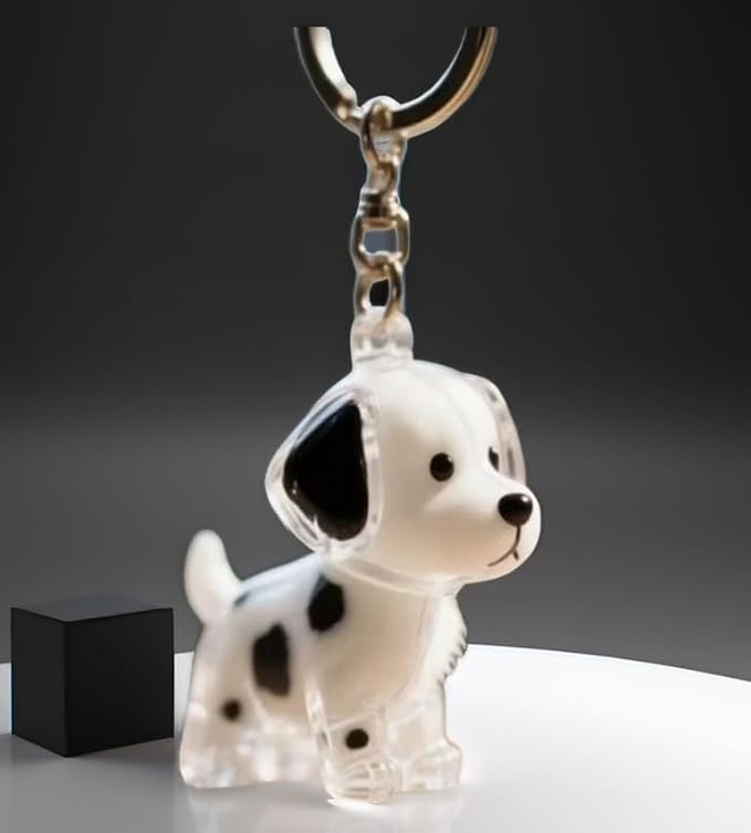 EPMANN Dog Hair Collector Keychain Charm Memorial Storage Box, Transparent Bottle for Pet Hairs Keychain, Pets Fur Keepsake Keyring for Collecting Hair, Portable Pet Memory Capsule(11)
