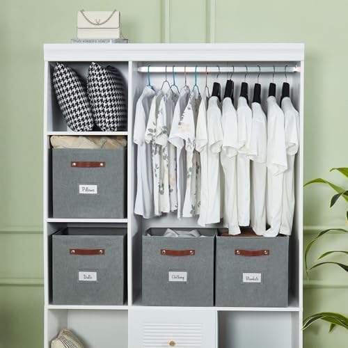 DECOMOMO Storage Bins, Storage Baskets for Shelves