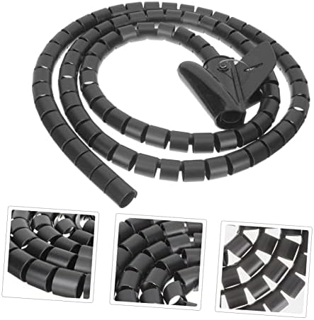 HOMSFOU Cable Organizer Sleeve Spiral Wire Holder for Protective Tube for Data Lines Prevents Pet Chewing Flexible Design for Use