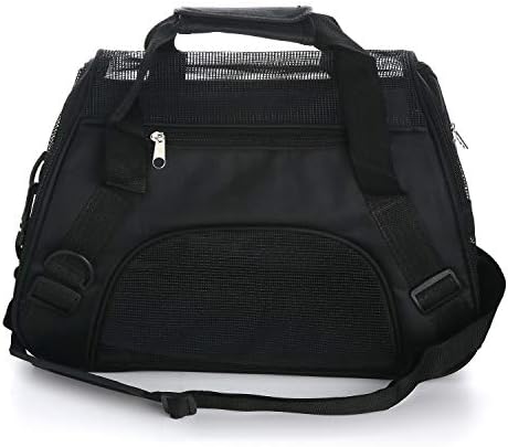 MuchL Pet Carrier Soft-Sided Carriers for Cat Carriers Dog Carrier for Small Medium Cats Dogs Puppies Pet Carrier Airline Approved Cat Dog Pet Travel Carrier (Medium,Black)