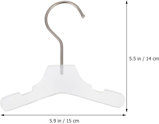 Beaupretty Convenient Dog Hanger with Anti-Rust and Anti-Wind Features, Stainless Steel and Acrylic Pet Clothes Hanger for Dormitories and Courtyards, Household Small Apparel Organizer
