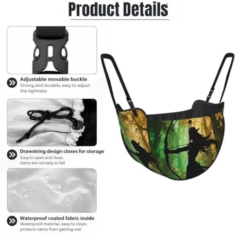 Elf Archer Bow Car Seat Organizer-Backseat Storage Bag for Travel | Waterproof Durable. Holds Snacks Gear Essentials. Fits Most Cars.