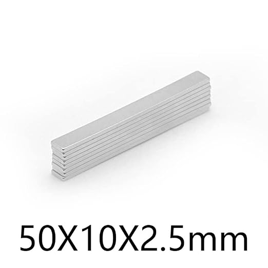 2/5/10/20/50PCS 50x10x2.5mm Block Rare Earth Rectangular Neodymium 50x10x2.5 Strip 50 * 10 * 2.5 Magnets(20PCS)