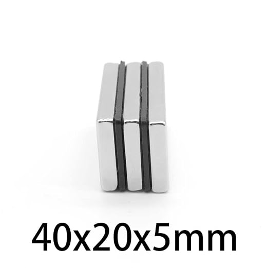 1-20PCS 40x20x5mm Quadrate Neodymium 40 * 20 * 5mm Strip NdFeB Magnetic 40mmx20mmx5mm Rare Earth Magnets(15pcs)