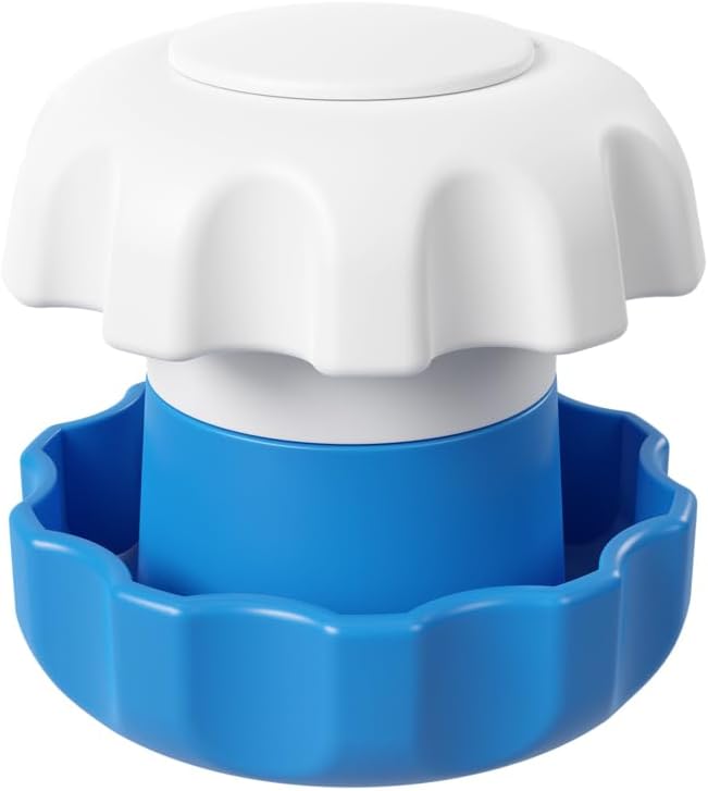 Ezy Dose Pill Crusher & Tablet Grinder, Storage Compartment, Large, Blue | Pill, Vitamins, Tablets, Crusher for Pets, Elderly, Crushes Medications into Fine Powder, Easy-to-Use Design, BPA Free