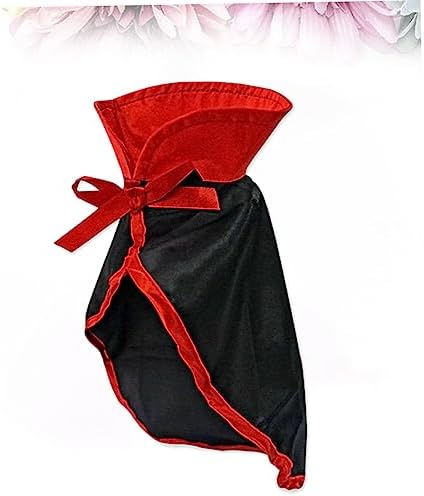 Milisten Cat Halloween Costume Cape Red Pet Apparel Comfortable Material Stand Out at Parties Photos