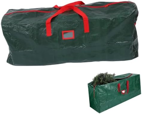 Kisangel Christmas Tree Storage Bag Large Capacity Holiday Tree Pouch for Safe Storage Oxford Material for Seasonal Decorations