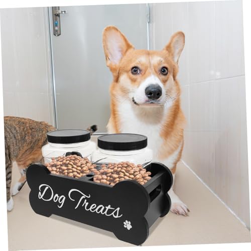 SHOWERORO Dog Organization and Storage Storage Box Treat Container Holder Dog Biscuits for Pet Food Bin Box