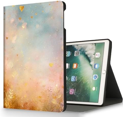 for Microsoft Surface Pro 11/10/9-13" 2024/2022 Tablet Case,Auto Wake/Sleep,Adjustable Stand Protective Cover - Dreamy Heart Watercolor
