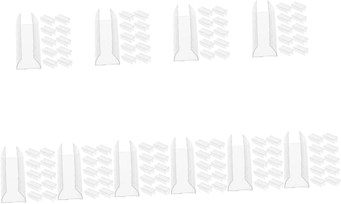 300pcs Pet Label Holders for Wire Racks Classroom Mailbox Display Holder Sign Sticker Organizers