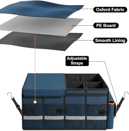 GDNasist Car Trunk Organizer and Storage for Car, SUV & Sedan