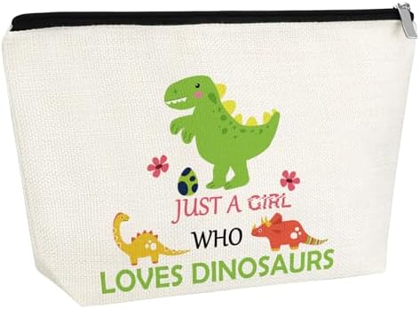 Dinosaur Gifts For Adults Makeup Bag Dinosaur Gifts For Dinosaurs Lovers Dinosaurs Decor Cosmetic Bag Gifts For Women Christmas Birthday Gifts For Park Lover Friends Daughter