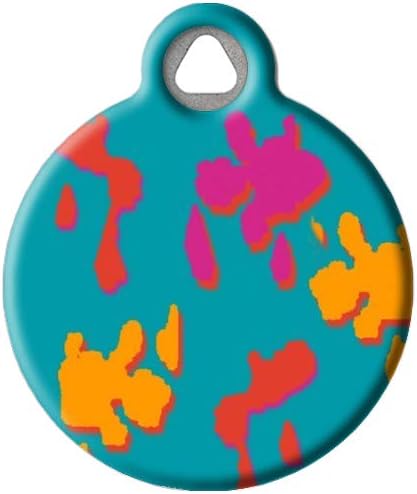Lupine Pattern Wet Paint Custom Pet ID Tag for Dogs and Cats (Small) Lupine Brand Matching Tag, Complements Lupine Leash and Collar Patterns, Customizable Dog Tags