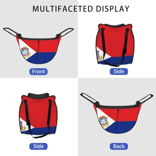 Flag of Saint Martin Car Seat Organizer-Backseat Storage Bag for Travel | Waterproof Durable. Holds Snacks Gear Essentials. Fits Most Cars.