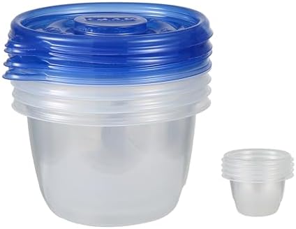 Glad GladWare To Go Lunch Containers with Dressing Cup, 32 Oz, 4 Count