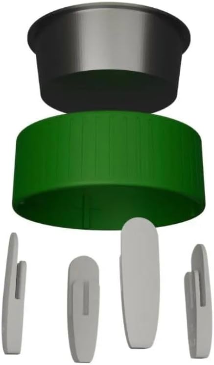 Pet Station Elevated Dog Bowl Stand for 6.8 in. Bowls - 3D Printed Dog Feeder - Adjustable Height Legs and Magnetic Fridge Mount Feeding Station - Made in USA (White, Bowl + Small Legs)
