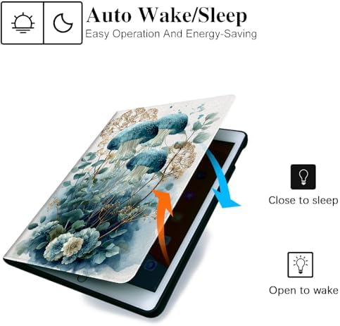 for Samsung Galaxy Tab S10 Plus 2024/S9 Plus/S9 FE Plus 5G 2023 12.4 Inch Tablet Case,Auto Wake/Sleep,Adjustable Stand Protective Cover - Moon Star Art