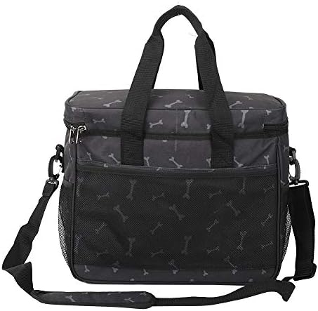 Multifunctional Pet Travel Bag, Large Capacity Dog and Cat Travel Organizer Kit with Food Bags and Partition Board, Portable Storage Bag for Outdoor Trips
