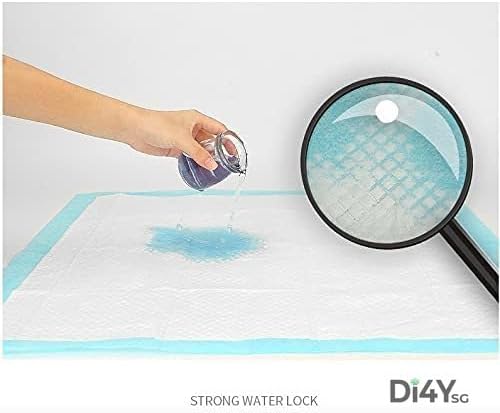 DI4Y SG Stock | Disposable Dog Pet Training Pee Pads, Ultra Absorbent Pee Underpads, Incontinence Puppy Bed Pads, Unscented Portable for Outdoor, Small Medium Large Dogs (Small - 30x45cm,100pcs)