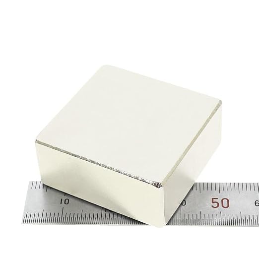 1/2/3/5PCS 40x40x20 mm Thick Quadrate Permanent Strip Neodymium 40x40x20mm Magnetic 40 * 40 * 20 m Magnets(1pc)