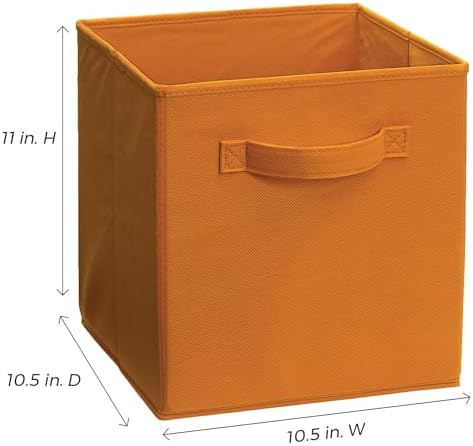 ClosetMaid 11533 Cubeicals Fabric Drawer, Fiesta Orange, 2-Pack