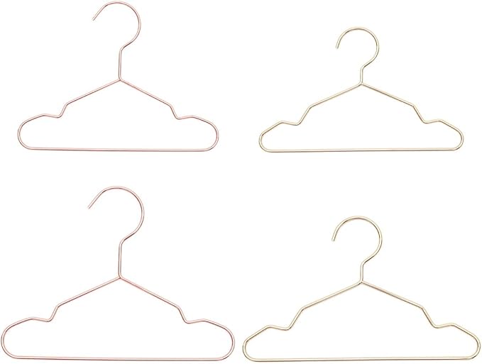 4pcs Iron Pet Clothes Hangers for Dogs and Cats and Lightweight Apparel Storage for Small and Medium
