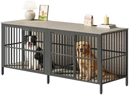 Chicken Coop Indoor Outdoor, Chicken Run Duck Coop Quail Coop Small | 3-in-1 furniture: dog crate, TV stand, side table. Heavy-duty steel & particleboard. 150LBS top/bottom load. Escape-proo