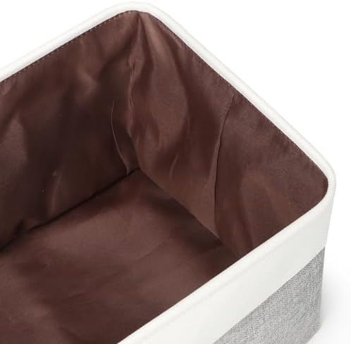 Fabric Storage Bins for Shelves, Rectangle Storage Basket, 3 Pack