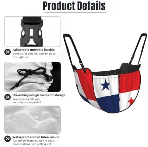 Flag of Panama Car Seat Organizer-Backseat Storage Bag for Travel | Waterproof Durable. Holds Snacks Gear Essentials. Fits Most Cars.
