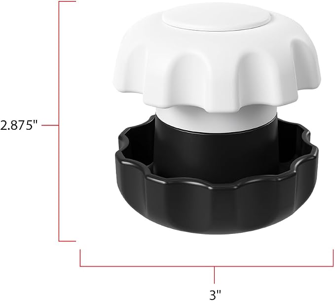 Ezy Dose Pill Crusher & Tablet Grinder, Storage Compartment, Large, Black | Pill, Vitamins, Tablets, Crusher for Pets, Elderly, Crushes Medications into Fine Powder, Easy-to-Use Design, BPA Free