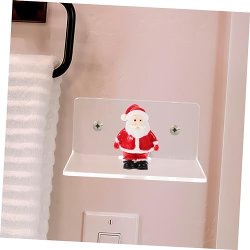 SOLUSTRE 4pcs Monitor Storage Rack Floating Wall Shelf Speaker Security Camera Shelf