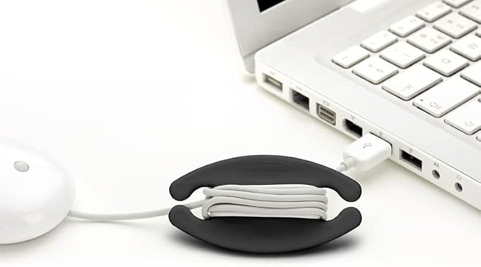 Bobino Cord Wrap & Organizer | Desk Cable Management | Medium 3 Pack