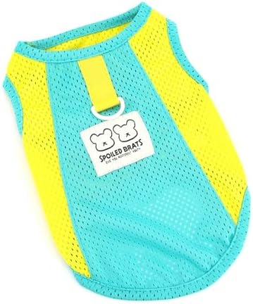 PAIDEFUL Mesh Tank Top for Small Dogs, Green, S