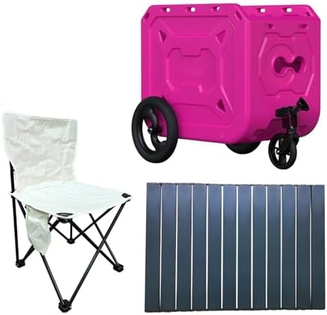 ZJchao Cart Trailer Pet Carrier with Wheels Folding Large Dogs for Camping