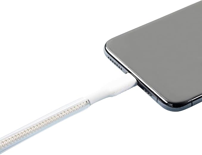 PetCords MINI 6ft Dog and Cat Cord Protector-Protects Your Pets from Chewing Through Charging Cables. Fits- iPhone, Android and Other USB Cables, Unscented, Odorless