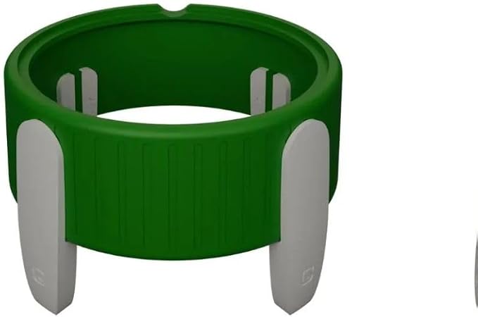 Pet Station Elevated Dog Bowl Stand for 6.8 in. Bowls - 3D Printed Dog Feeder - Adjustable Height Legs and Magnetic Fridge Mount Feeding Station - Made in USA (White, Bowl + Small Legs)