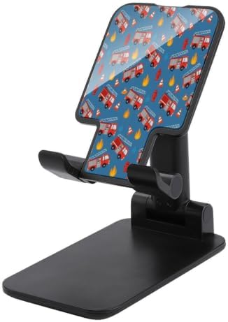 Portable Cartoon Fire Trucks Phone Stand for Desk Accessories | Adjustable, Cell Phone Holder, with Flexible Height And, Angle Adjustment, Travel Accessories