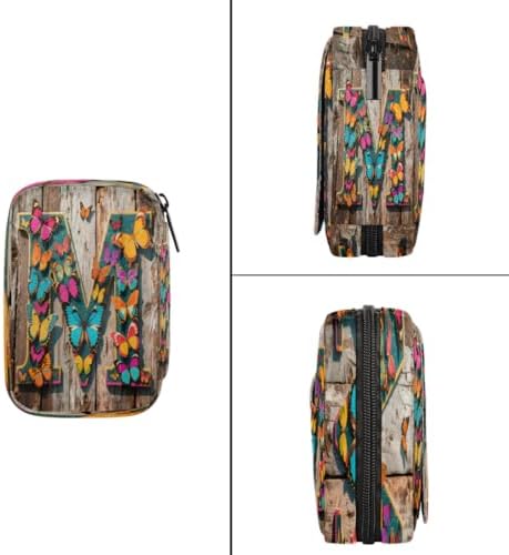 Pill Organizer Box Board Butterfly Letters 7-Day Weekly Medicine Pill Case Travel Pill Container Portable Pill Holder Storage Purse Bag Small Compact Size for Vitamin Supplement Birth Control