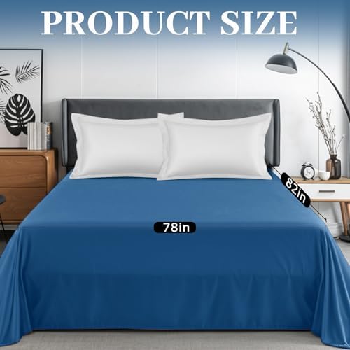 Tisancy Waterproof Blanket Queen Size, Sky Blue TPU Polyester 78'' x 82'' Water Proof and Stain Resistant Mattress Protector Mat for Bed, Leakproof Protective Pet Mat